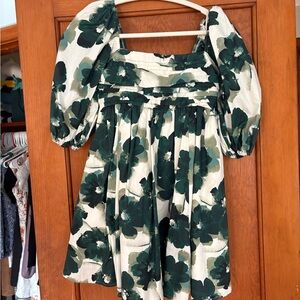 Abercrombie & Fitch Green Floral Mini Dress